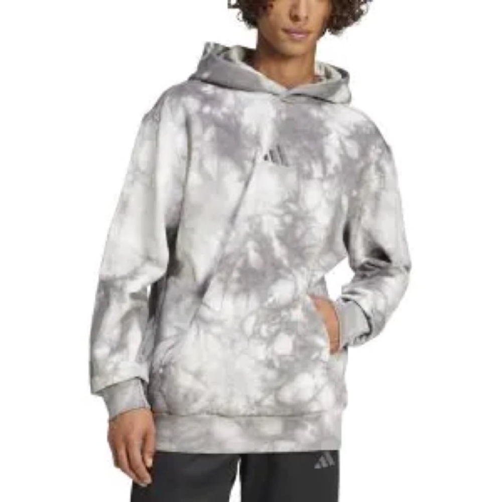 Adidas Gray Tie-Dye Hoodie